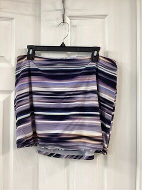 Outdoor Voices Purple Multi-Stripe Skort